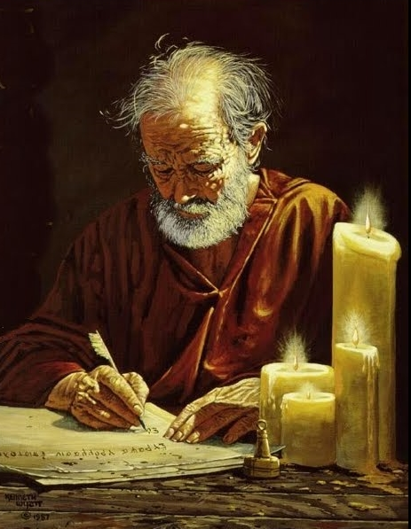 Paul writing to Timothy